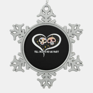 Zombie op het kerkhof - Till Death Do Us Part Tin Sneeuwvlok Ornament