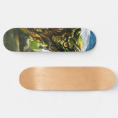Zombie Opkomende Vollemaan Kerkhof Persoonlijk Skateboard (Horizontaal)