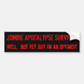 Zombie Optimism Bumpersticker (Voorkant)