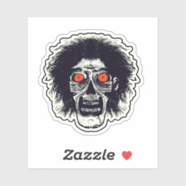 Zombie Oranje Eyes Sticker