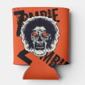 Zombie- Oranje ogen Blikjeskoeler (Achterkant)