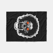ZOMBIE Oranje ogen Fleece Deken (Voorkant (Horizontaal))