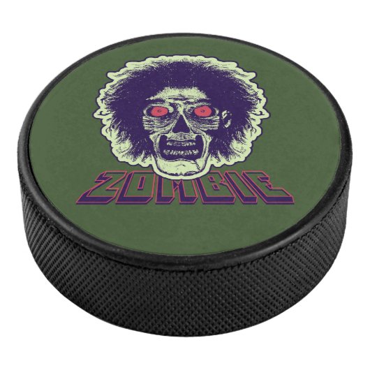 Zombie - Oranje ogen Hockey Puck (3/4)