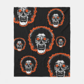 ZOMBIE - Oranje ogen multi-face fleece Blanket (Voorkant)
