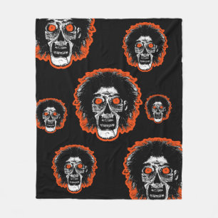 ZOMBIE - Oranje ogen multi-face fleece Blanket