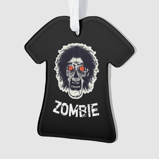 ZOMBIE oranje ogen Ornament (voorkant)