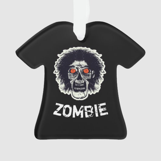 ZOMBIE oranje ogen Ornament (voorkant)