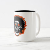 ZOMBIE - Oranje ojahaar Tweekleurige Koffiemok (Voorkant rechts)