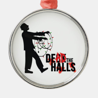 Zombie Ornament: "DOOD THE HALLS" Metalen Ornament