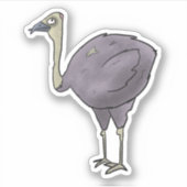 Zombie ostrich sticker (Voorkant)