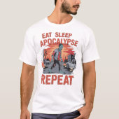 Zombie Outbreak Alert - Halloween Horror Design T-shirt (Voorkant)