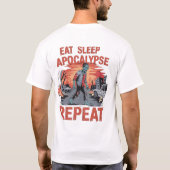Zombie Outbreak Alert - Halloween Horror Design T-shirt (Achterkant)