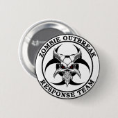 Zombie Outbreak Biohazard Demon Ronde Button 5,7 Cm (Voorkant /achterkant)