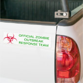 Zombie Outbreak Bumpersticker (Op Truck)