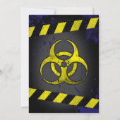 Zombie Outbreak Halloween Party Nodig Aangepaste Kaart (Achterkant)