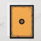 Zombie Outbreak nodigt het Halloween Warning Fun u Kaart (Achterkant)