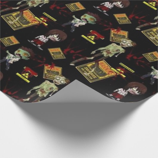 Zombie Outbreak Patroon Cadeaupapier (Hoek)