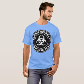 Zombie Outbreak Response Apocalypse gift T-shirt (Voorkant volledig)