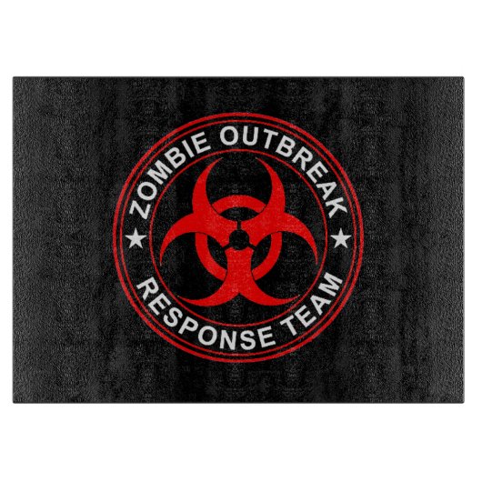 Zombie Outbreak Response Cutting Board walkers Snijplank (Voorkant)