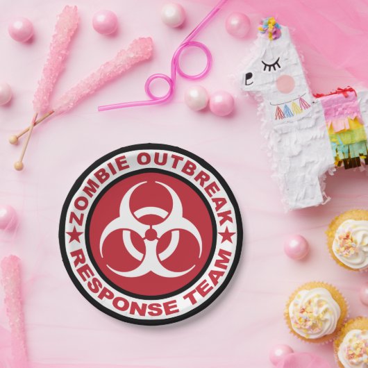 Zombie Outbreak Response Team 7 Inch Paper Bord (Feest)