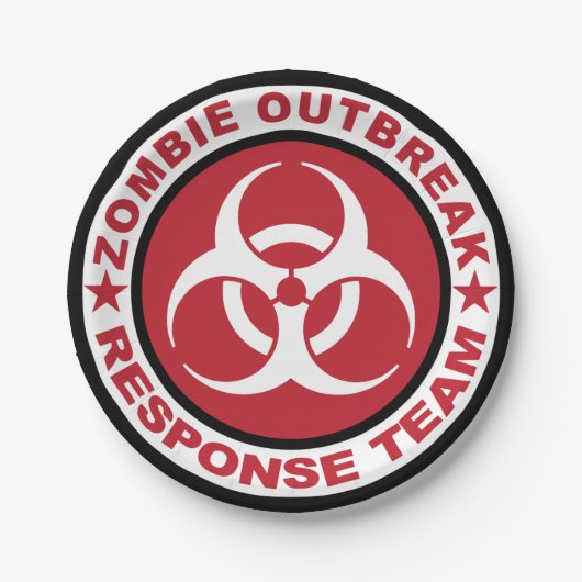 Zombie Outbreak Response Team 7 Inch Paper Bord (Voorkant)