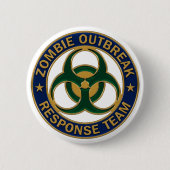 Zombie Outbreak Response Team Badge Ronde Button 5,7 Cm (Voorkant)