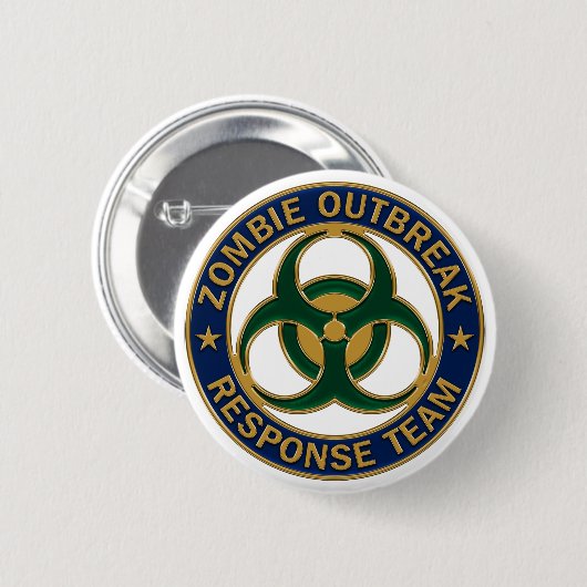 Zombie Outbreak Response Team Badge Ronde Button 5,7 Cm (Voorkant /achterkant)