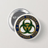 Zombie Outbreak Response Team Badge Ronde Button 5,7 Cm (Voorkant /achterkant)