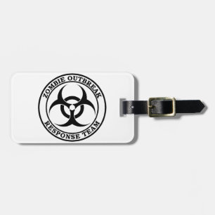Zombie Outbreak Response Team (Biohazard) Bagagelabel