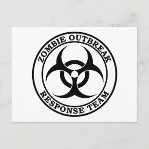 Zombie Outbreak Response Team (Biohazard) Briefkaart