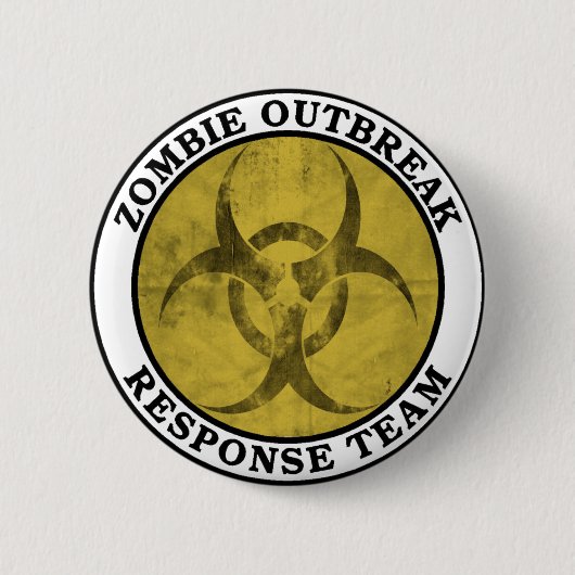 Zombie Outbreak Response Team (Biohazard) Ronde Button 5,7 Cm (Voorkant)
