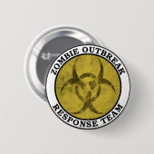 Zombie Outbreak Response Team (Biohazard) Ronde Button 5,7 Cm (Voorkant /achterkant)