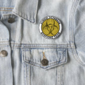 Zombie Outbreak Response Team (Biohazard) Ronde Button 5,7 Cm (In situ)