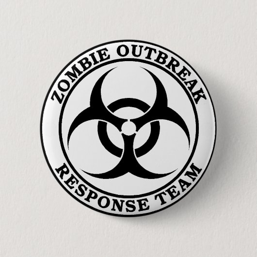 Zombie Outbreak Response Team (Biohazard) Ronde Button 5,7 Cm (Voorkant)