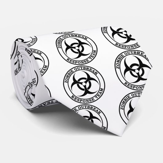Zombie Outbreak Response Team (Biohazard) Stropdas (Opgerold)