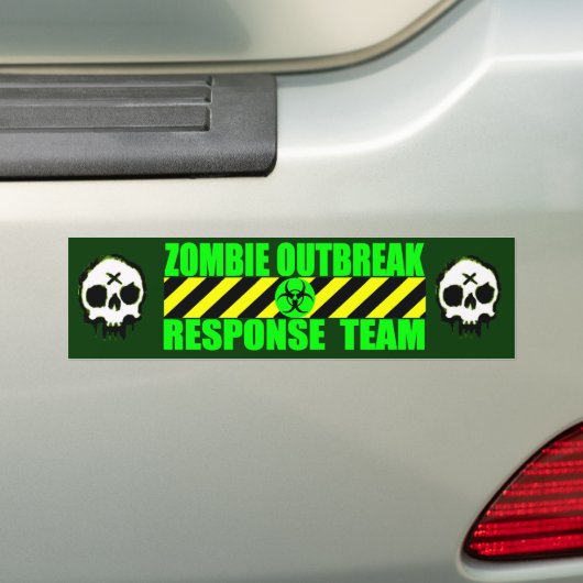 Zombie Outbreak Response Team Bumpersticker (Op auto)