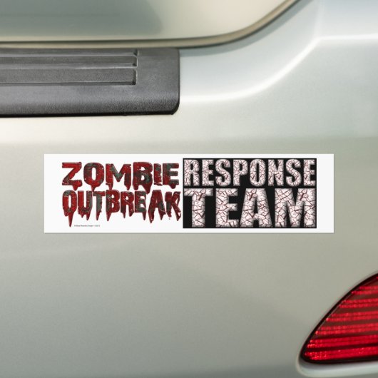 Zombie Outbreak Response Team Bumpersticker (Op auto)