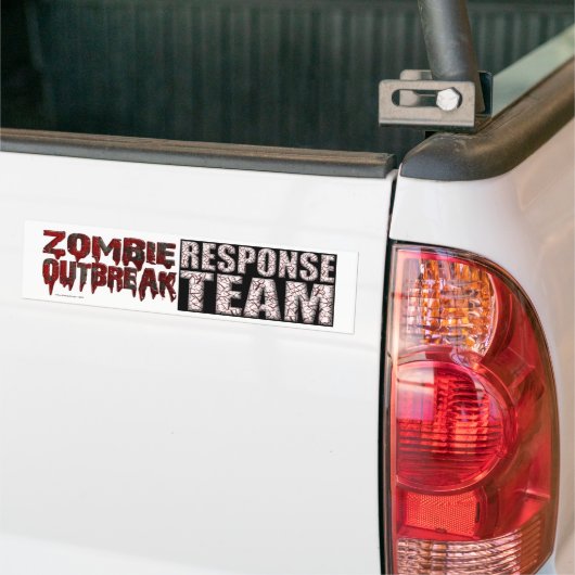 Zombie Outbreak Response Team Bumpersticker (Op Truck)