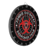 Zombie Outbreak Response Team Dart Board Walking Dartbord (Voorkant Links)