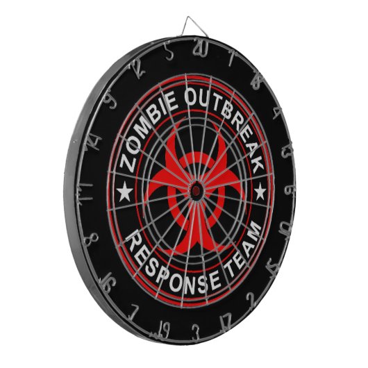 Zombie Outbreak Response Team Dart Board Walking Dartbord (Voorkant Links)