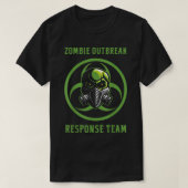 Zombie Outbreak Response Team Funny Halloween 6938 T-shirt (Design voorkant)
