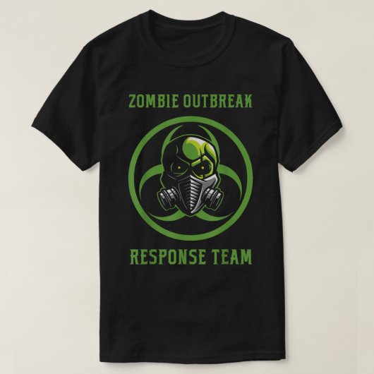 Zombie Outbreak Response Team Funny Halloween 6938 T-shirt (Design voorkant)