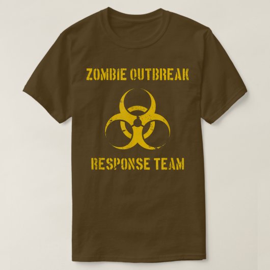Zombie Outbreak Response Team Funny Halloween T-sh T-shirt (Design voorkant)