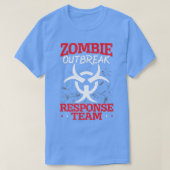 Zombie Outbreak Response Team Halloween Trick Or T T-shirt (Design voorkant)