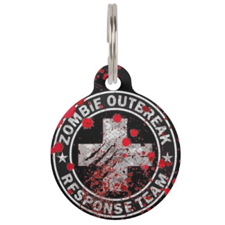 Zombie Outbreak Response Team Medic Pet ID Tag Huisdierpenning
