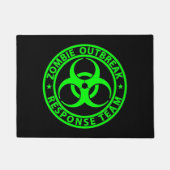 Zombie Outbreak Response Team Neon Green Deurmat (Voorkant)