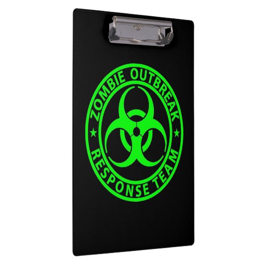 Zombie Outbreak Response Team Neon Green Klembord (Rechts)