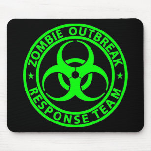 Zombie Outbreak Response Team Neon Green Muismat