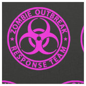 Zombie Outbreak Response Team Neon Pink Stof (Close Up)