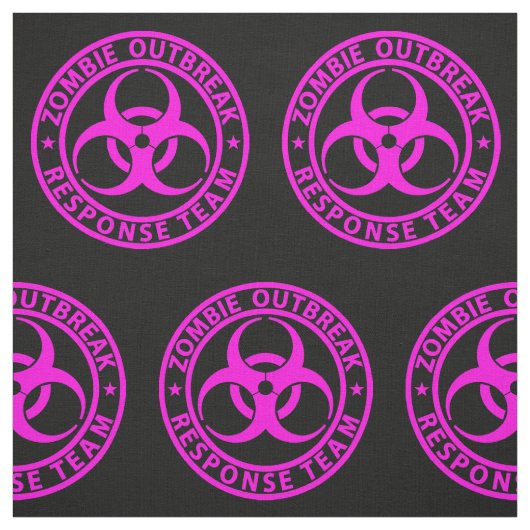 Zombie Outbreak Response Team Neon Pink Stof (Swatch)